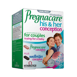 Vitabiotic Pregnacare His & Hers 60 Tablets Supply